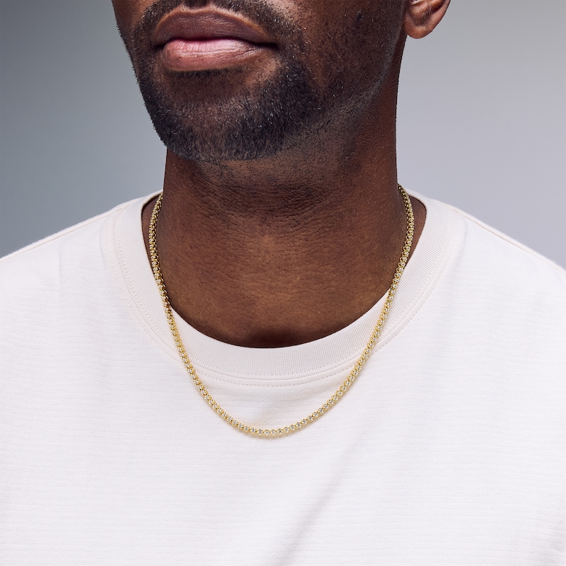 Main Image 2 of 5 CT. T.W. Lab-Grown Diamond Tennis Necklace in 10K Gold (F/VS2) – 20”