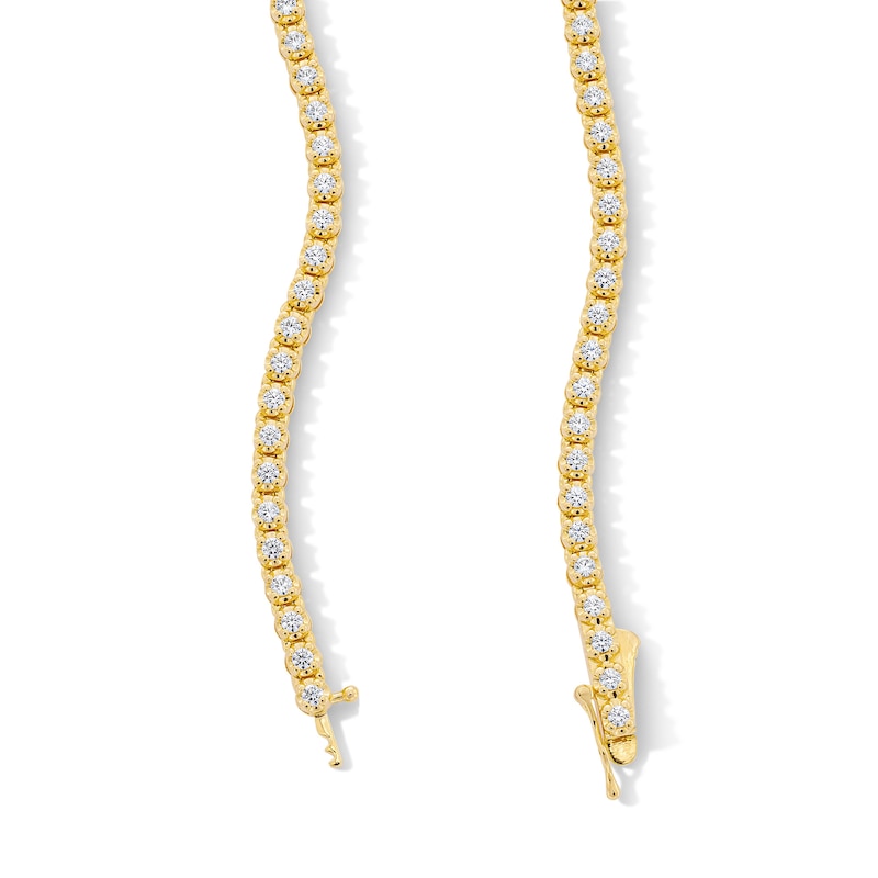 Main Image 3 of 5 CT. T.W. Lab-Grown Diamond Tennis Necklace in 10K Gold (F/VS2) – 20”