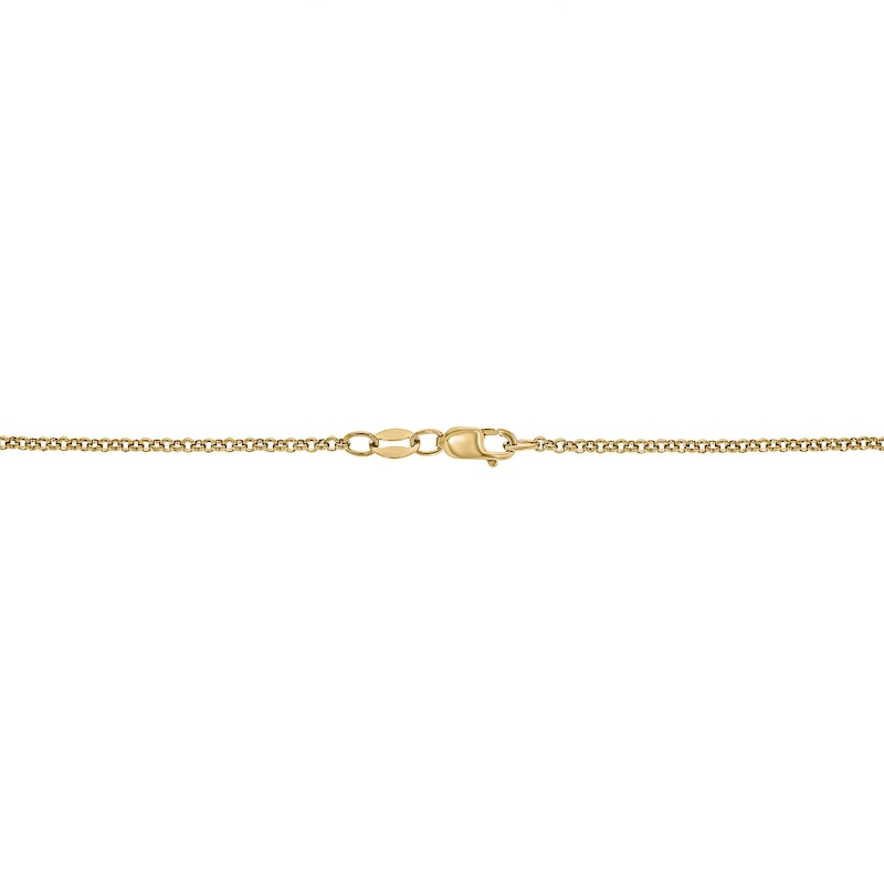 Main Image 2 of 1/5 CT. T.W. Diamond Lion Head Shield Pendant in 10K Gold - 22"