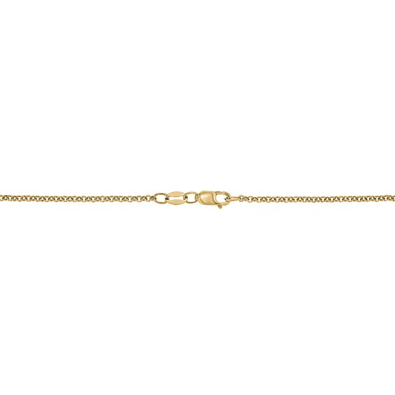 1/10 CT. T.w. Diamond Flared Cross Pendant in 10K Gold - 22"
