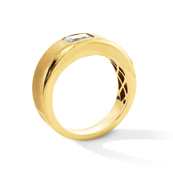 1 CT. Emerald-Cut Certified Lab-Grown Diamond Solitaire Band in 10K Gold (F/Vs2)