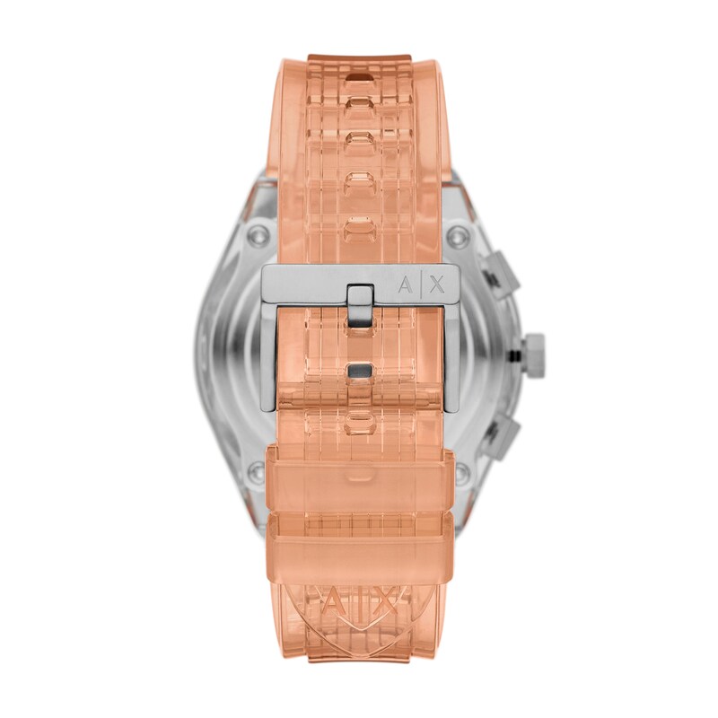 Main Image 2 of Men’s Armani Exchange Rafael Grey Polyurethane Strap Chronograph Watch with Grey Dial (Model: AX4164)