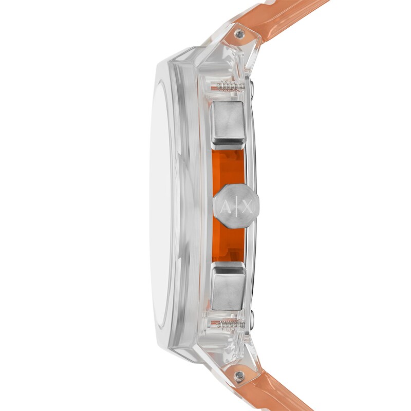 Main Image 3 of Men’s Armani Exchange Rafael Grey Polyurethane Strap Chronograph Watch with Grey Dial (Model: AX4164)