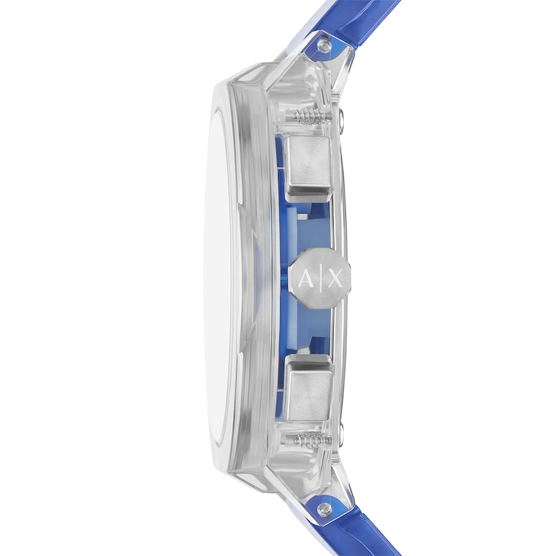 Main Image 3 of Men’s Armani Exchange  Blue Polyurethane Strap Chronograph Watch with Blue Dial (Model: AX4166)