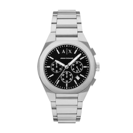 Men’s Armani Exchange  Chronograph Watch with Black Dial (Model: AX4186)