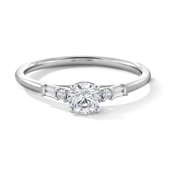 1/2 CT. T.w. Certified Lab-Grown Diamond Five Stone Promise Ring in 10K White Gold (F/Si2)