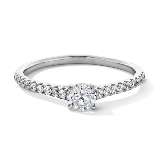 1/2 CT. T.w. Certified Lab-Grown Diamond Promise Ring in 10K White Gold (F/Si2)