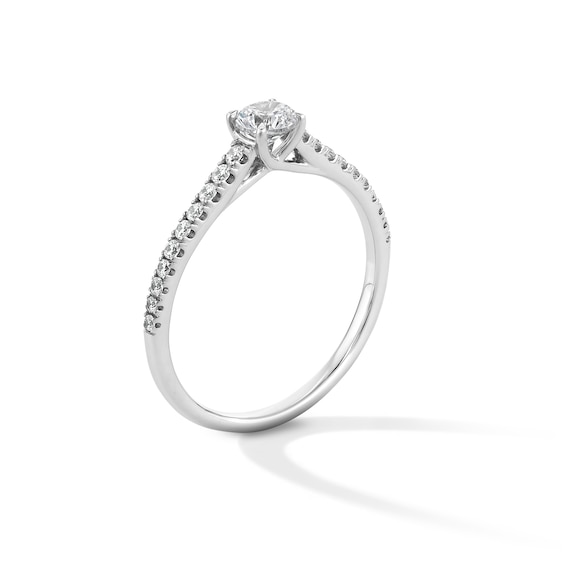 1/2 CT. T.w. Certified Lab-Grown Diamond Promise Ring in 10K White Gold (F/Si2)