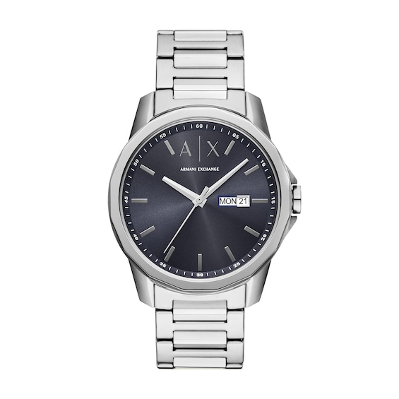 Menâs Armani Exchange Watch with Dark Blue Dial (Model: Ax1767)