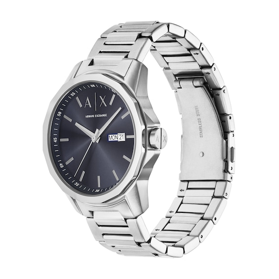 Menâs Armani Exchange Watch with Dark Blue Dial (Model: Ax1767)
