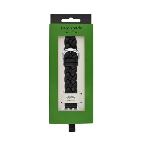 Ladies' Kate Spade Apple Straps Black Braided Leather Interchangeable Band Attachment (Model: Kss0159E)