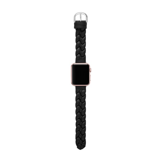 Ladies' Kate Spade Apple Straps Black Braided Leather Interchangeable Band Attachment (Model: Kss0159E)