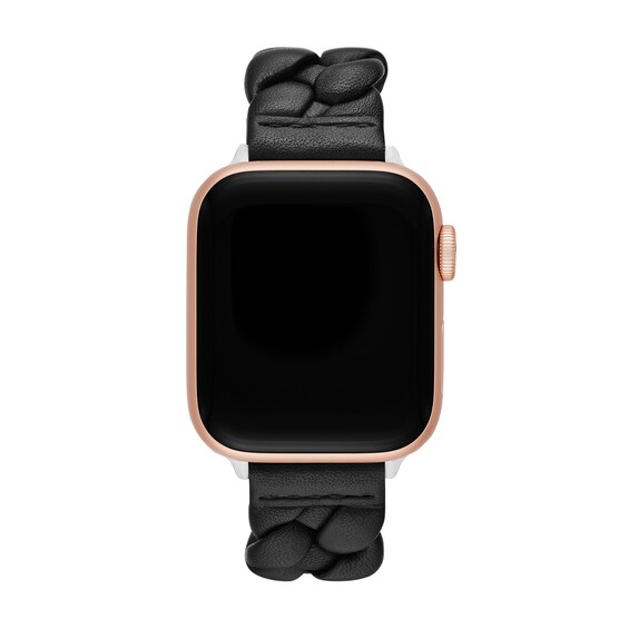 Ladies' Kate Spade Apple Straps Black Braided Leather Interchangeable Band Attachment (Model: Kss0159E)