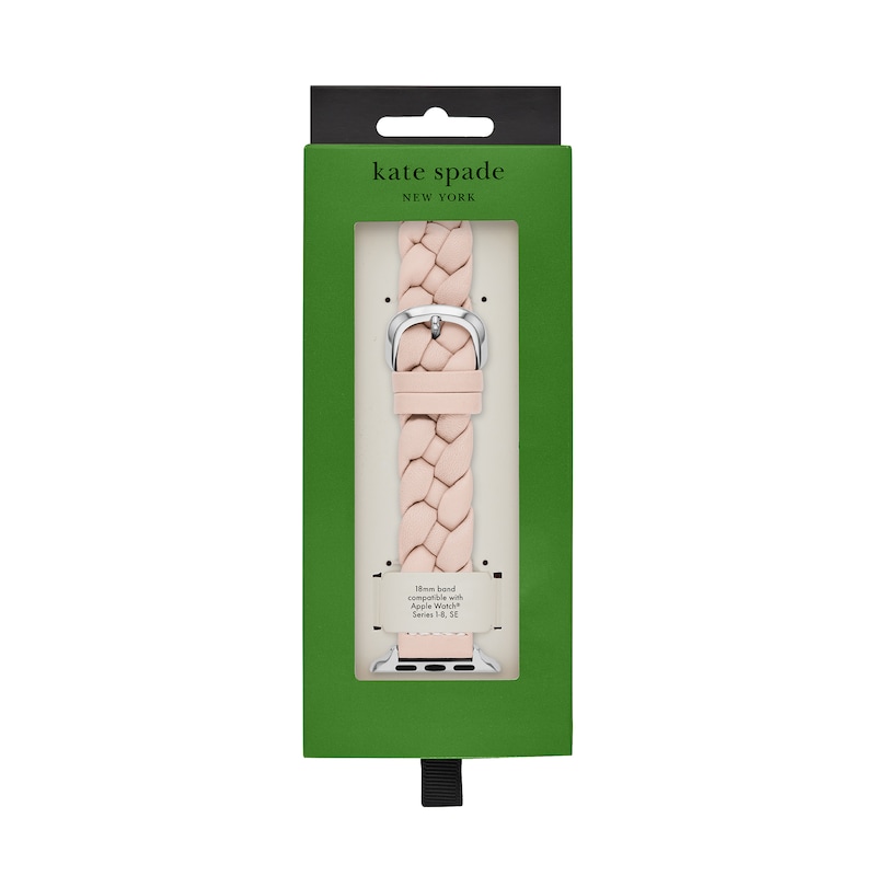 Main Image 2 of Ladies' Kate Spade Apple Straps Pink Braided Leather Interchangeable Band Attachment (Model: KSS0161E)