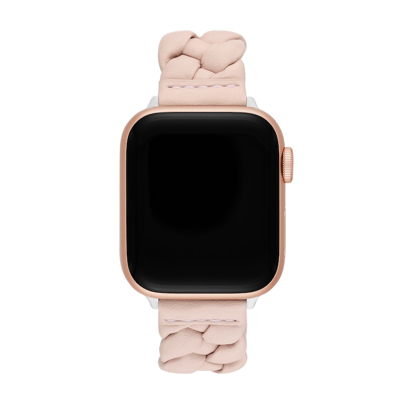 Main Image 4 of Ladies' Kate Spade Apple Straps Pink Braided Leather Interchangeable Band Attachment (Model: KSS0161E)