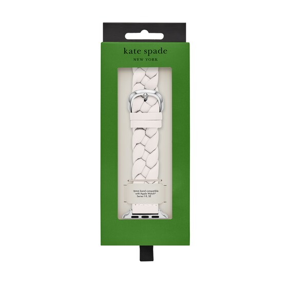 Ladies' Kate Spade Apple Straps White Braided Leather Interchangeable Band Attachment (Model: Kss0191E)
