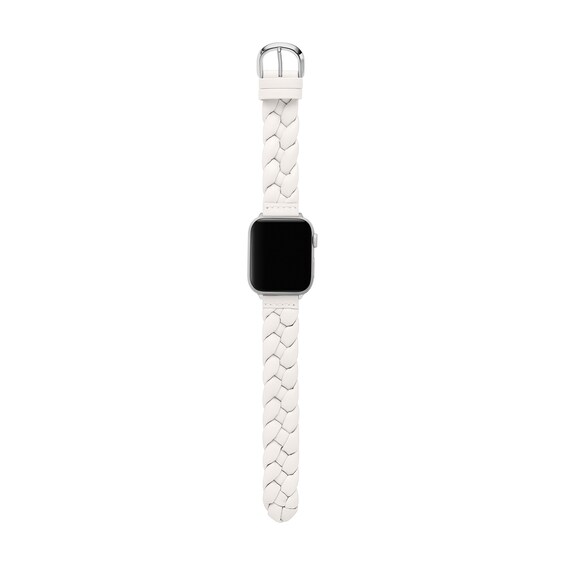 Ladies' Kate Spade Apple Straps White Braided Leather Interchangeable Band Attachment (Model: Kss0191E)