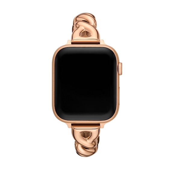 Ladies' Kate Spade Apple Straps Rose-Tone IP Twist Link Interchangeable Band Attachment (Model: Kss0200E)
