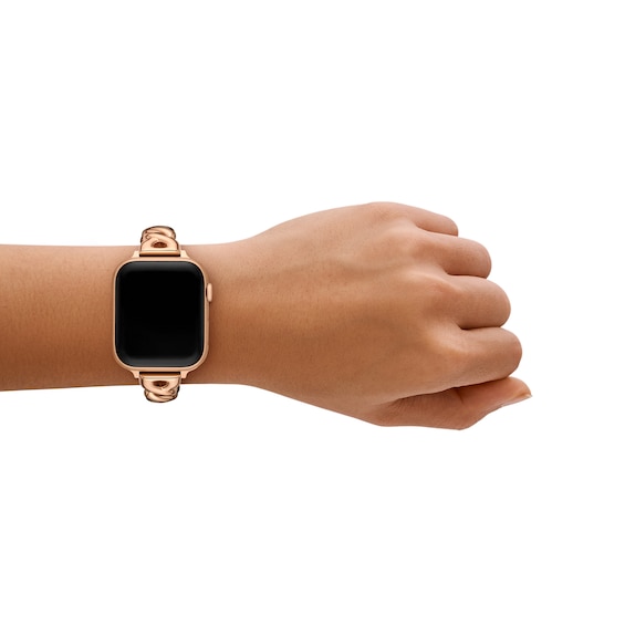 Ladies' Kate Spade Apple Straps Rose-Tone IP Twist Link Interchangeable Band Attachment (Model: Kss0200E)