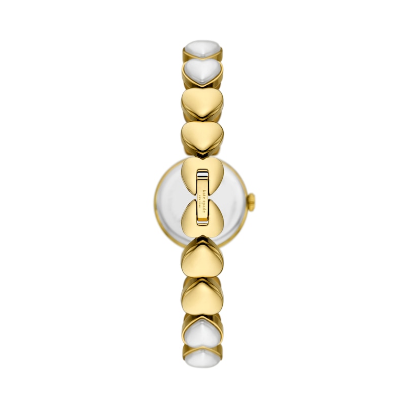Main Image 2 of Ladies' Kate Spade Monroe Faux Pearl Gold-Tone IP Watch with Mother-of Pearl Dial (Model: KSW1815)
