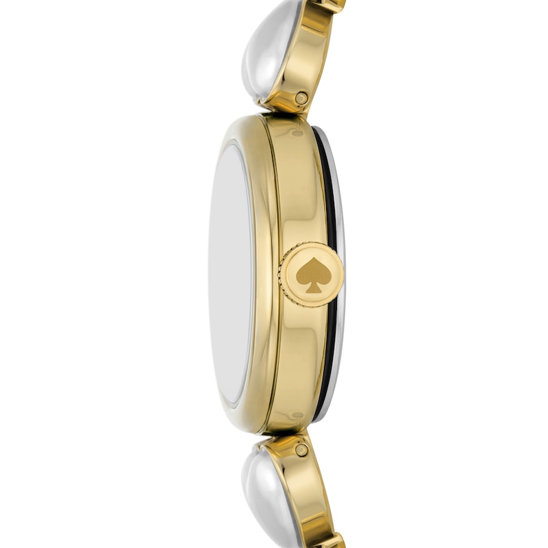 Main Image 3 of Ladies' Kate Spade Monroe Faux Pearl Gold-Tone IP Watch with Mother-of Pearl Dial (Model: KSW1815)
