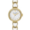 Thumbnail Image 6 of Ladies' Kate Spade Monroe Faux Pearl Gold-Tone IP Watch with Mother-of Pearl Dial (Model: KSW1815)