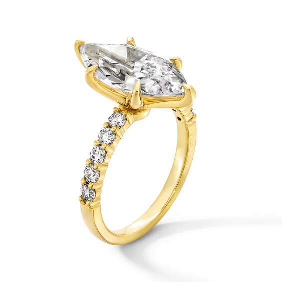 4-1/2 CT. T.w. Marquise-Cut Certified Lab-Grown Diamond Engagement Ring in 14K Gold (F/Vs2)