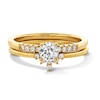 Thumbnail Image 1 of 5/8 CT. T.W. Diamond Crown Bridal Set in 14K Gold