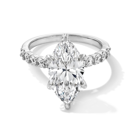 4-1/2 CT. T.w. Marquise-Cut Certified Lab-Grown Diamond Engagement Ring in 14K White Gold (F/Vs2)