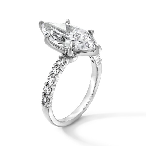 4-1/2 CT. T.w. Marquise-Cut Certified Lab-Grown Diamond Engagement Ring in 14K White Gold (F/Vs2)