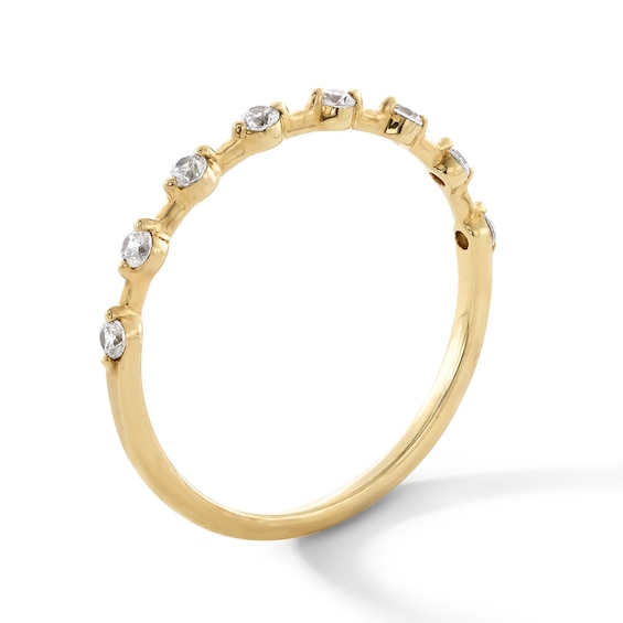 1/6 CT. T.w. Diamond Station Stackable Band in 10K Gold