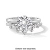 Thumbnail Image 4 of 1/3 CT. T.W. Marquise and Round Certified Lab-Grown Diamond Contour Band in 14K White Gold (F/VS2)