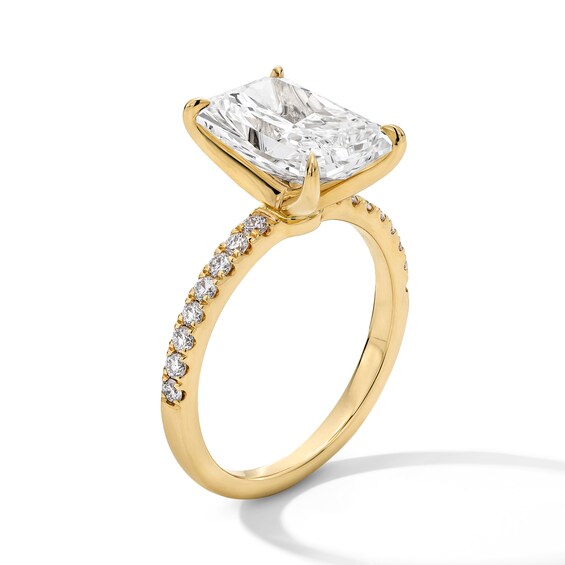 4-1/4 CT. T.w. Radiant-Cut Certified Lab-Grown Diamond Engagement Ring in 14K Gold (F/Vs2)