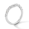 Thumbnail Image 2 of 3/8 CT. T.W. Marquise and Round Certified Lab-Grown Diamond Contour Band in 14K White Gold (F/VS2)