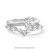Thumbnail Image 4 of 3/8 CT. T.W. Marquise and Round Certified Lab-Grown Diamond Contour Band in 14K White Gold (F/VS2)