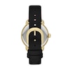 Thumbnail Image 2 of Ladies' Kate Spade Lily Avenue Gold-Tone IP Black Leather Strap Watch with Mother-of-Pearl Dial (Model: KSW1840)