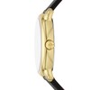 Thumbnail Image 3 of Ladies' Kate Spade Lily Avenue Gold-Tone IP Black Leather Strap Watch with Mother-of-Pearl Dial (Model: KSW1840)