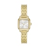 Thumbnail Image 1 of Ladies' Kate Spade Gracie Gold-Tone IP Watch with Square Silver-Tone Dial (Model: KSW1863)