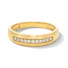 Thumbnail Image 4 of 1 CT. T.W. Certified Lab-Grown Diamond Cushion Frame Wedding Ensemble in 10K Gold (F/SI2)