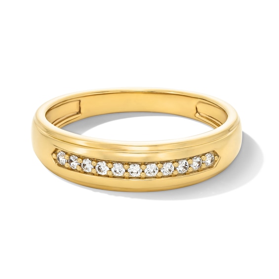 1 CT. T.w. Certified Lab-Grown Diamond Cushion Frame Wedding Ensemble in 10K Gold (F/Si2)
