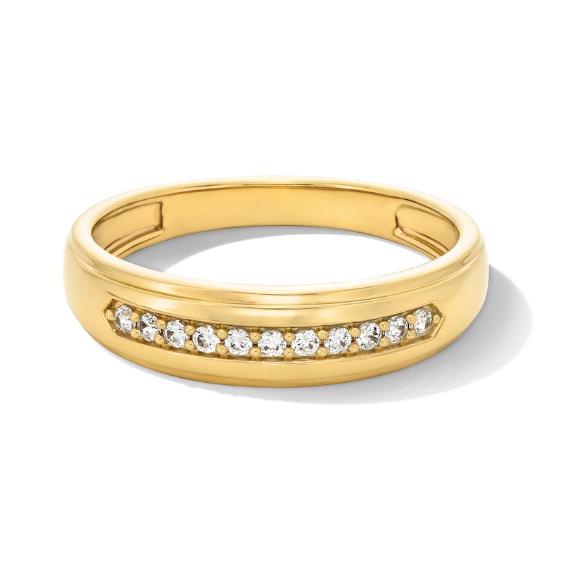 Main Image 4 of 1 CT. T.W. Certified Lab-Grown Diamond Cushion Frame Wedding Ensemble in 10K Gold (F/SI2)