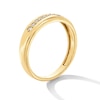 Thumbnail Image 5 of 1 CT. T.W. Certified Lab-Grown Diamond Cushion Frame Wedding Ensemble in 10K Gold (F/SI2)