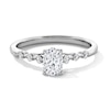Thumbnail Image 1 of 5/8 CT. T.W. Oval Diamond Engagement Ring in 14K White Gold