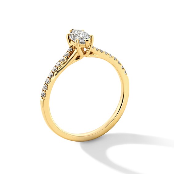 5/8 CT. T.w. Marquise-Cut Diamond Bypass Split Shank Engagement Ring in 14K Gold
