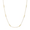 Thumbnail Image 1 of 1.2mm Squared Bar Station Necklace in Solid 10K Gold - 18”