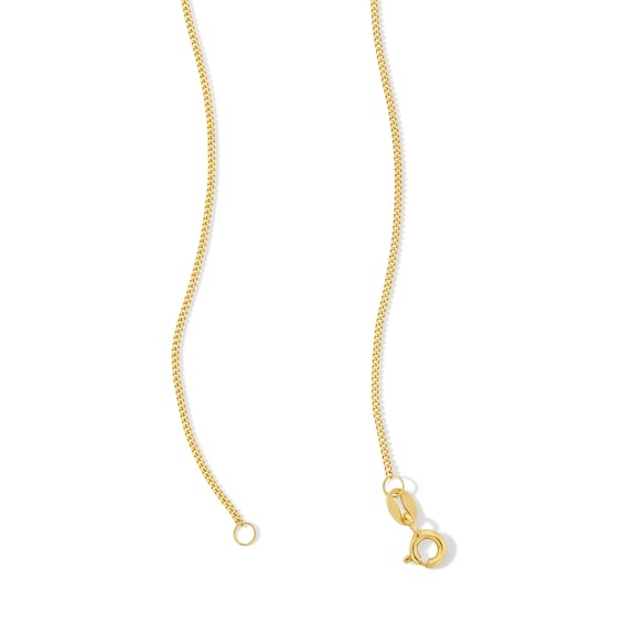 1.2mm Squared Bar Station Necklace in Solid 10K Gold - 18â
