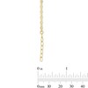 Thumbnail Image 2 of 2.37mm Feather Link Chain Anklet in Solid 10K Gold - 10"