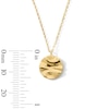 Thumbnail Image 4 of Molten Disk Pendant in Solid 10K Gold