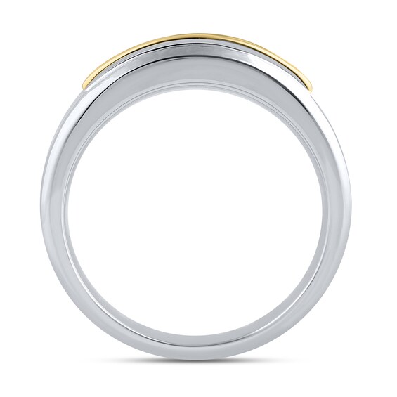 1 CT. T.w. Certified Lab-Grown Diamond Double Row Band in 10K Two-Tone Gold (F/Vs2)