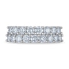 Thumbnail Image 3 of 2 CT. T.W. Certified Lab-Grown Diamond Double Row Anniversary Band in 10K White Gold (F/VS2)